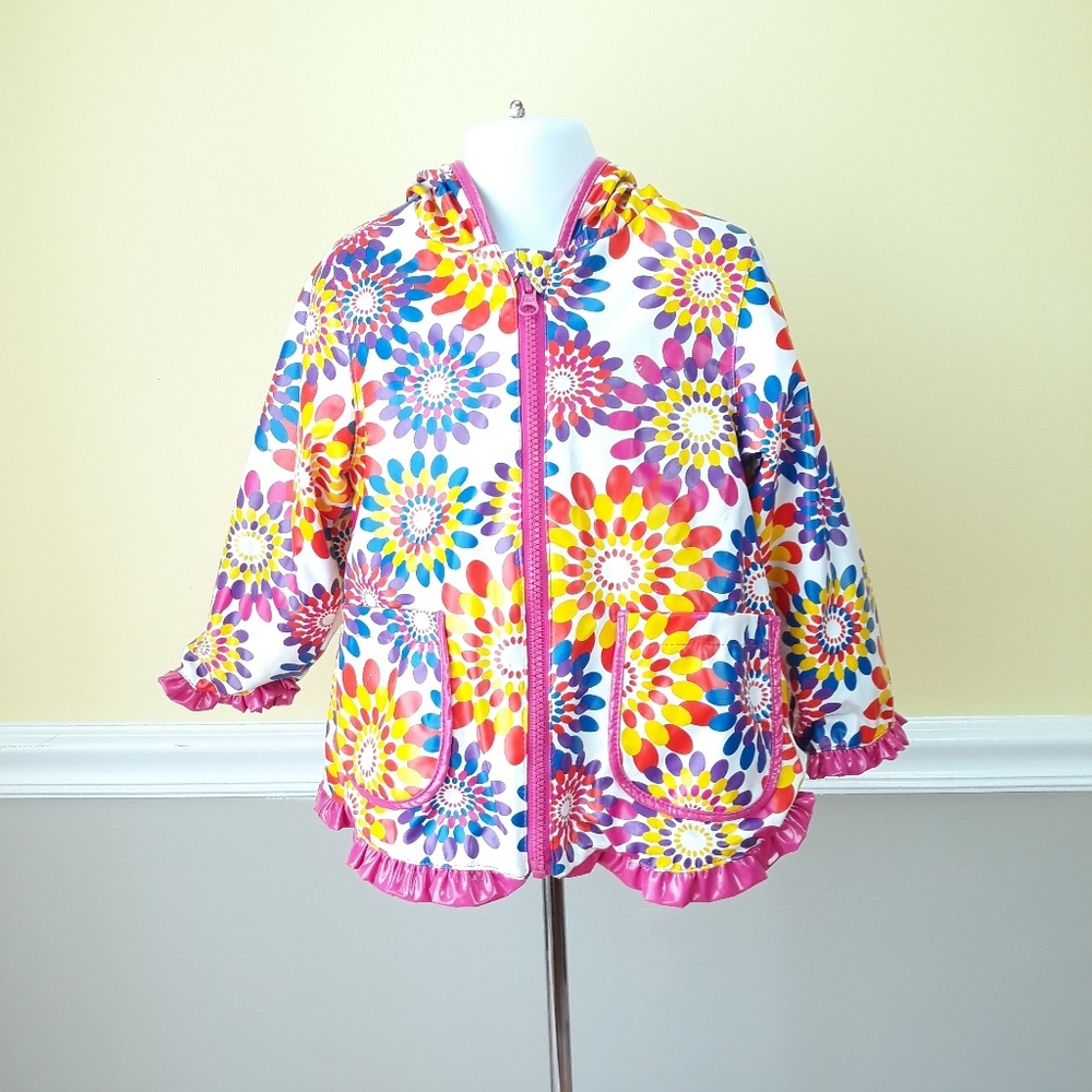 Oshkosh B'Gosh Girl's Floral Rain Jacket  Sz. 3T
